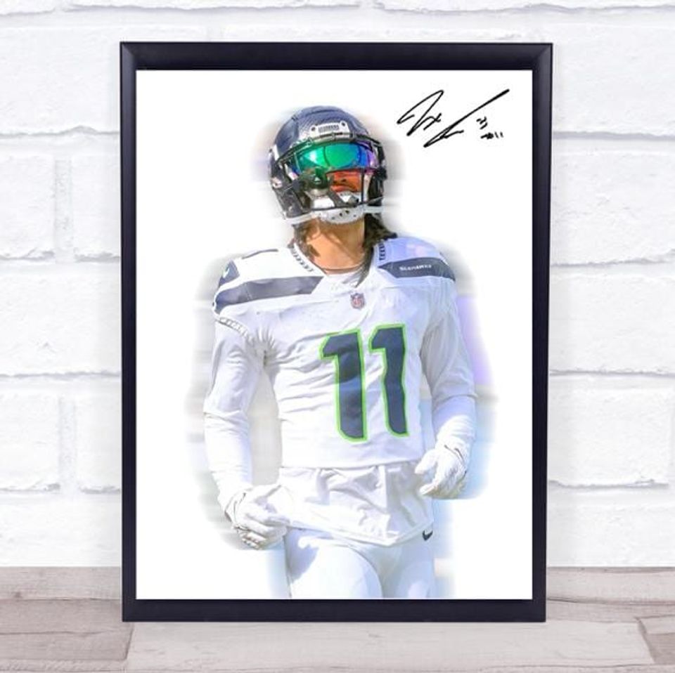 Jaxon Smith-Njigba Seahawks Poster: Digital Art for Man