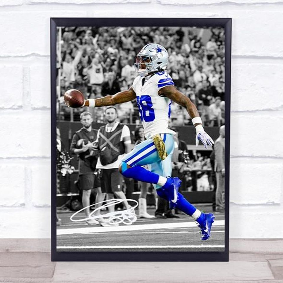 CeeDee Lamb Digital Art Print: Dallas Cowboys Man Decor