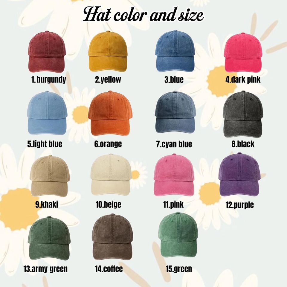 Custom Text Embroidered Hat, Personalized Cap, Vintage Baseball Hat, Custom Logo Hat, Gift for New Dad Mom, Gift for Bride, Bachelorette Hat