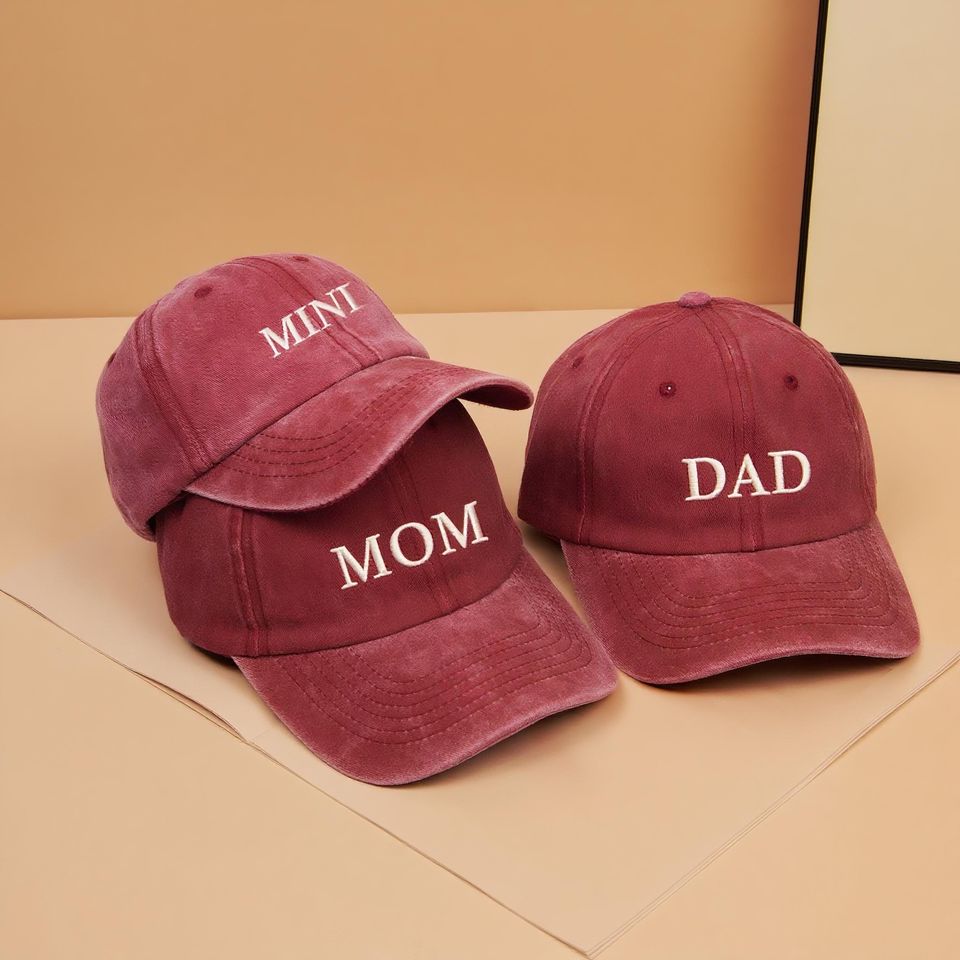 Custom Text Embroidered Hat, Personalized Cap, Vintage Baseball Hat, Custom Logo Hat, Gift for New Dad Mom, Gift for Bride, Bachelorette Hat