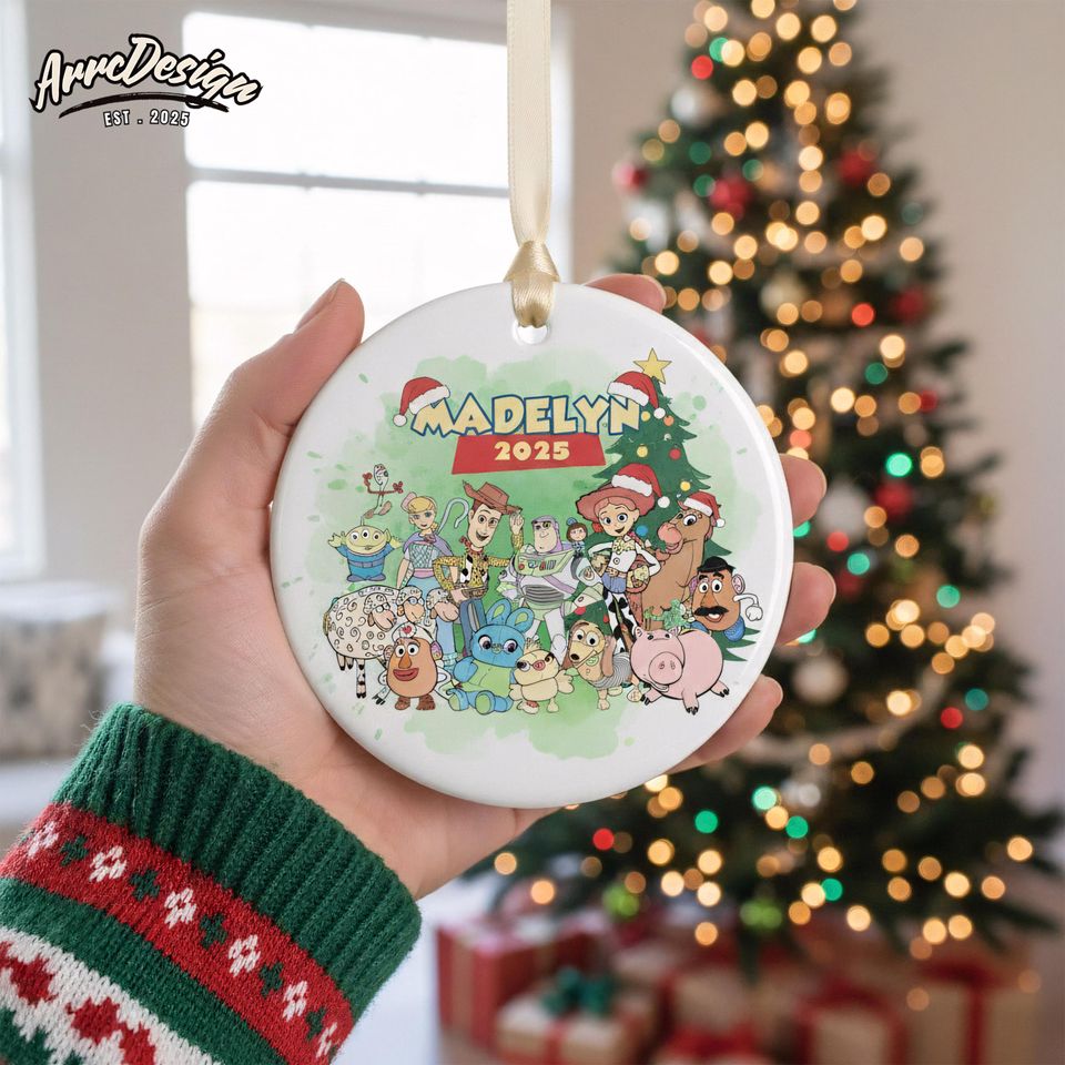 Personalized Toy Story Ornament: Custom Christmas Keepsake for Kids