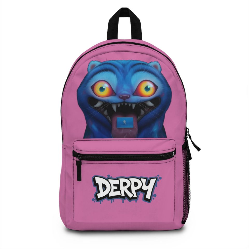 Derpy Tiger Backpack: K-Pop Anime Style School Bag