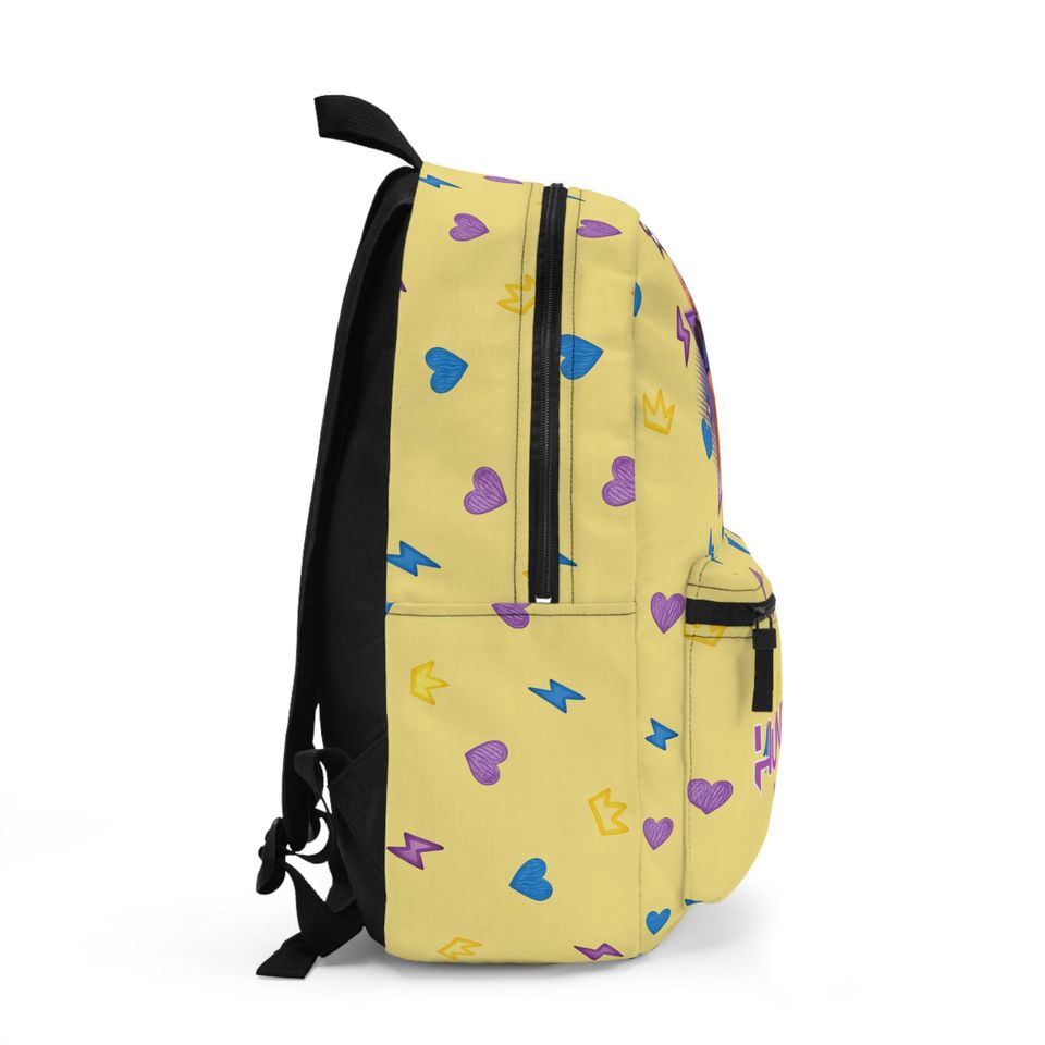 Huntrix K-Pop Demon Hunters Backpack in Pastel Yellow, Back to School Student Gift