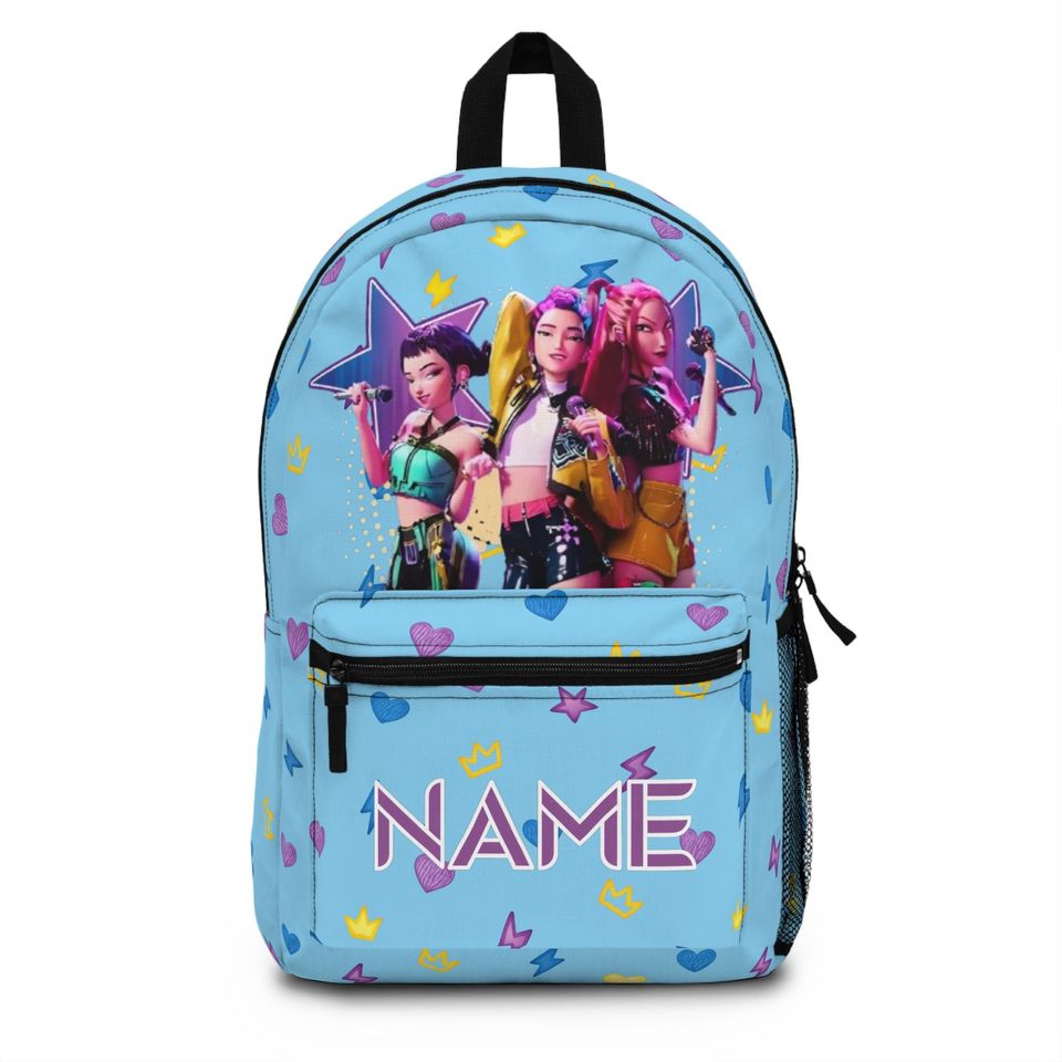 Customizable K-Pop Demon Hunter Backpack, Personalized Anime Bookbag, Back to School Fan Gift