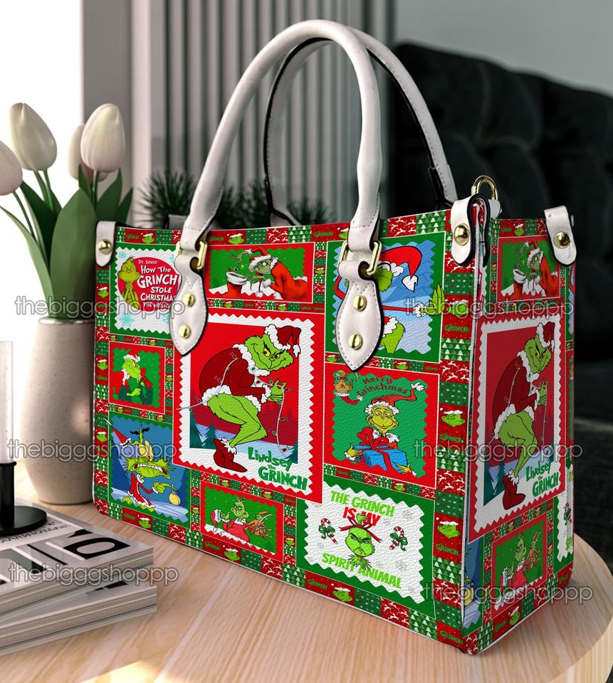 Christmas Funny Character Leather Handbag