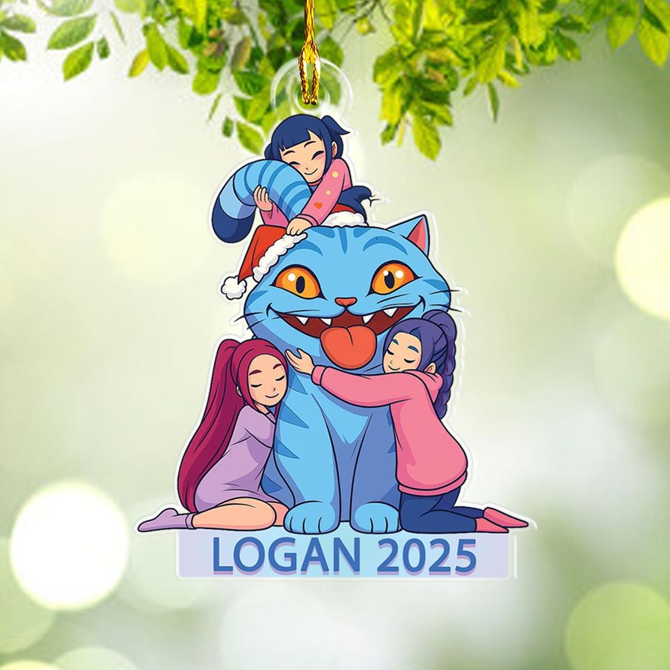 Derpy K-Pop Demon Hunter Acrylic Ornament, Custom Huntrix Decor