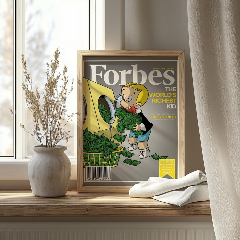 Forbes Wall Art | Richie Rich Poster | Hustler Edition Poster