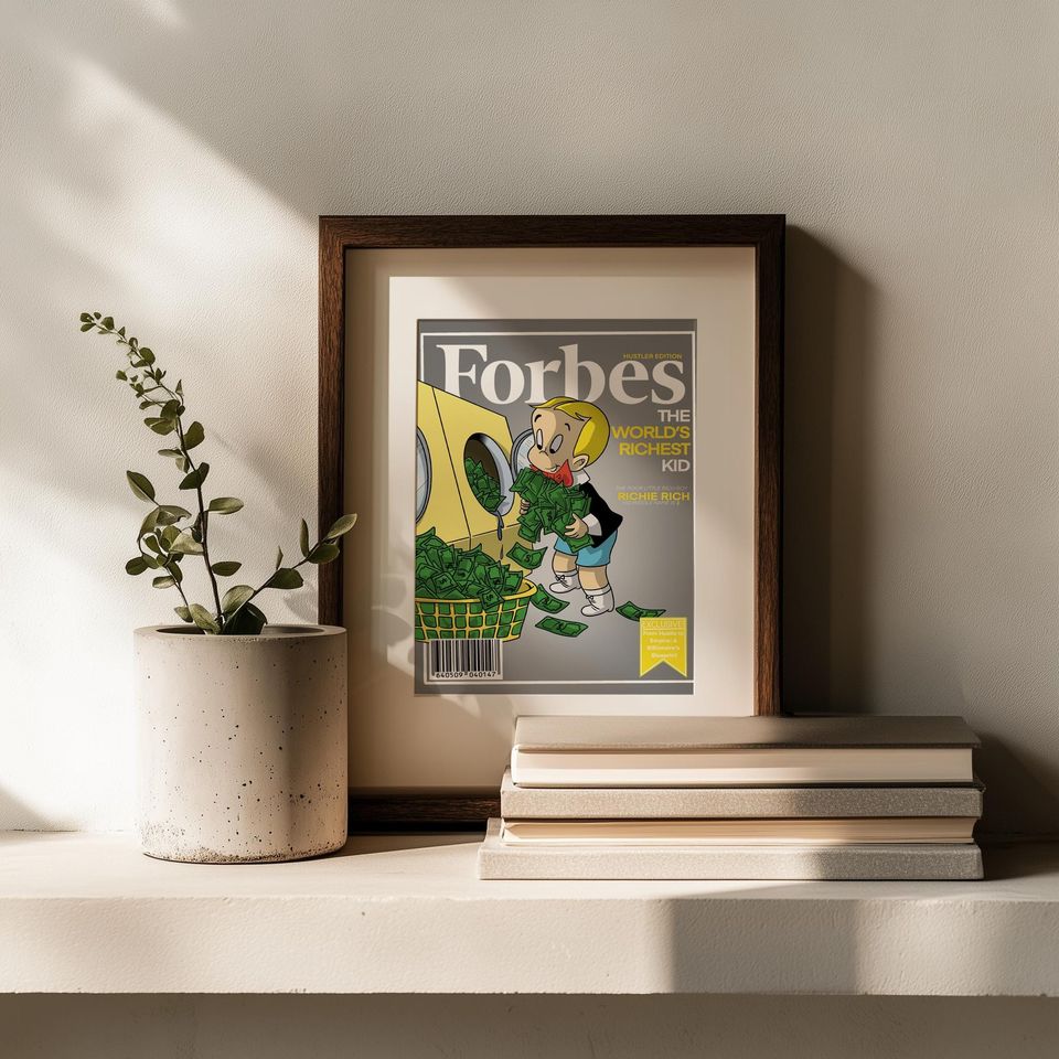 Forbes Wall Art | Richie Rich Poster | Hustler Edition Poster
