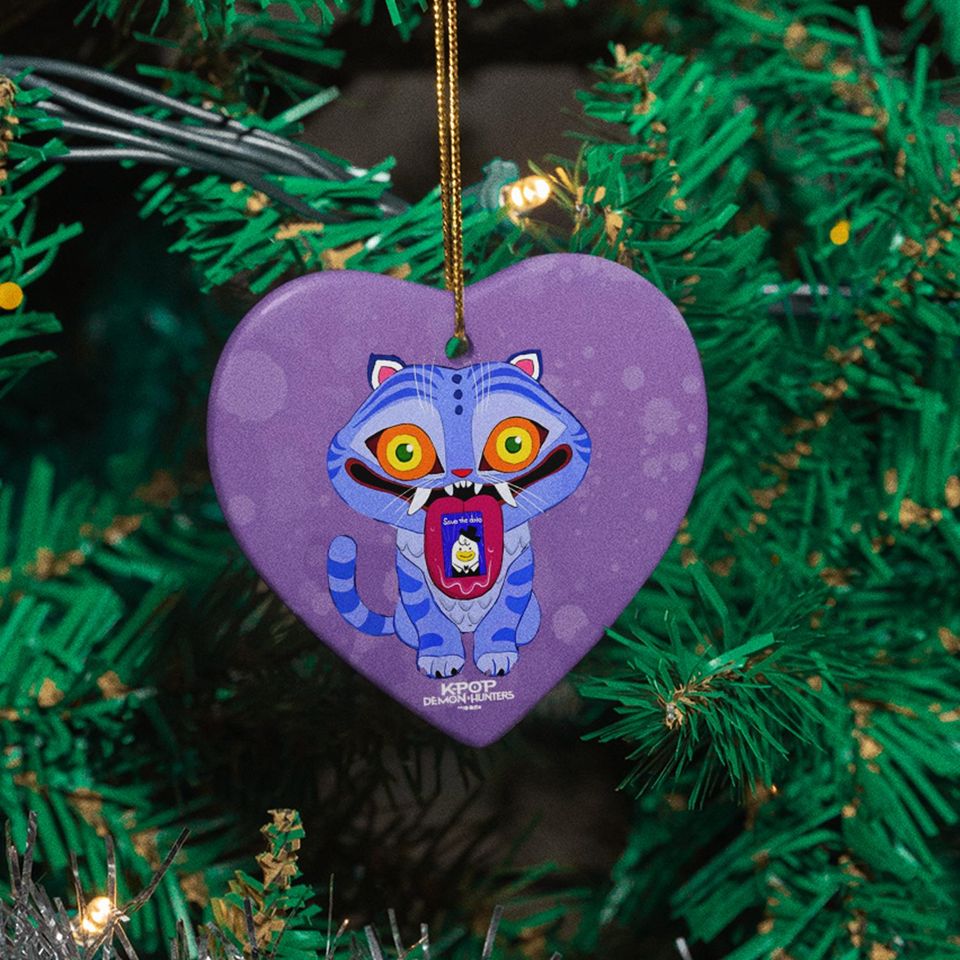Depy Demons Anime Style Ceramic Ornament, Kpop Fans Christmas Tree Decor, Hunters Keepsake