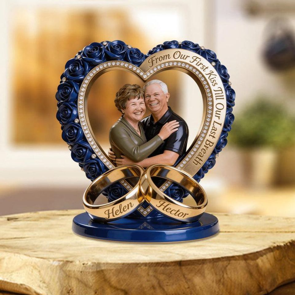 Custom Any Couple Photo - From Our First Kiss - Personalized Couple Custom Shaped Acrylic Plaque