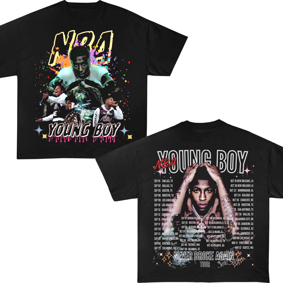 Youngboy 2025 Masa Tour Double Sided T-Shirt
