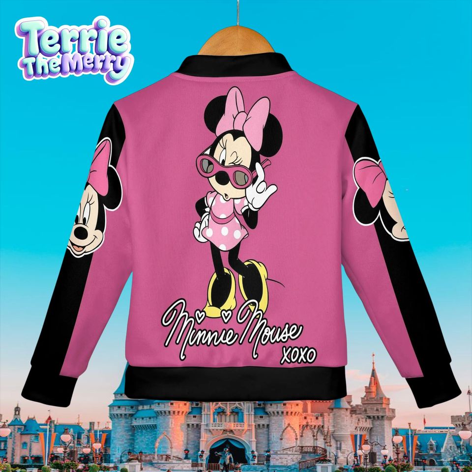 Minnie Mouse Baseball Jacket, Kids & Youth Varsity Jacket