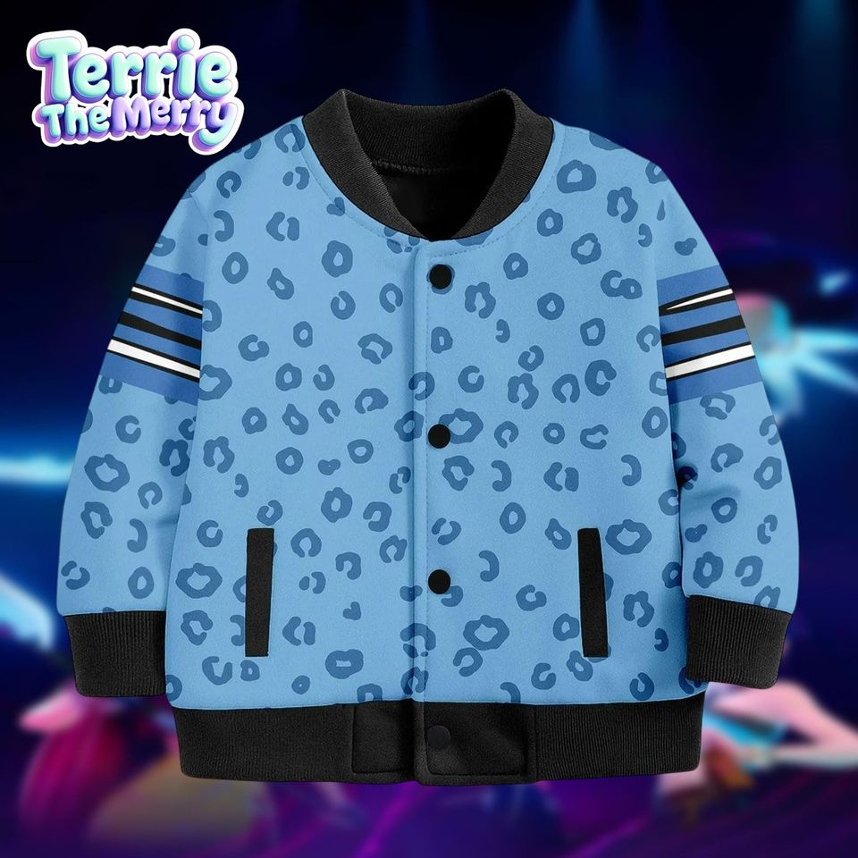 Kpop Demon Hunter Varsity Jacket, Blue Tiger Baseball Jacket