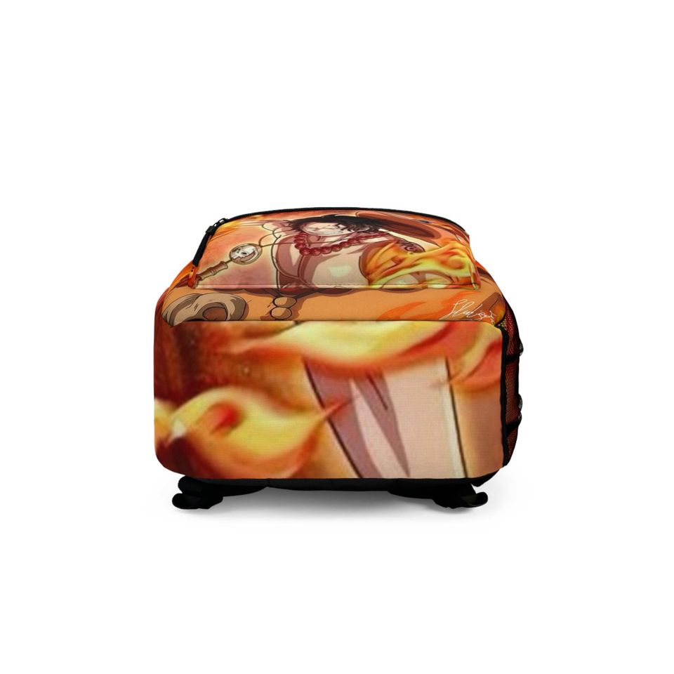 Flame Pirate King Backpack, Anime Character Fire Bag