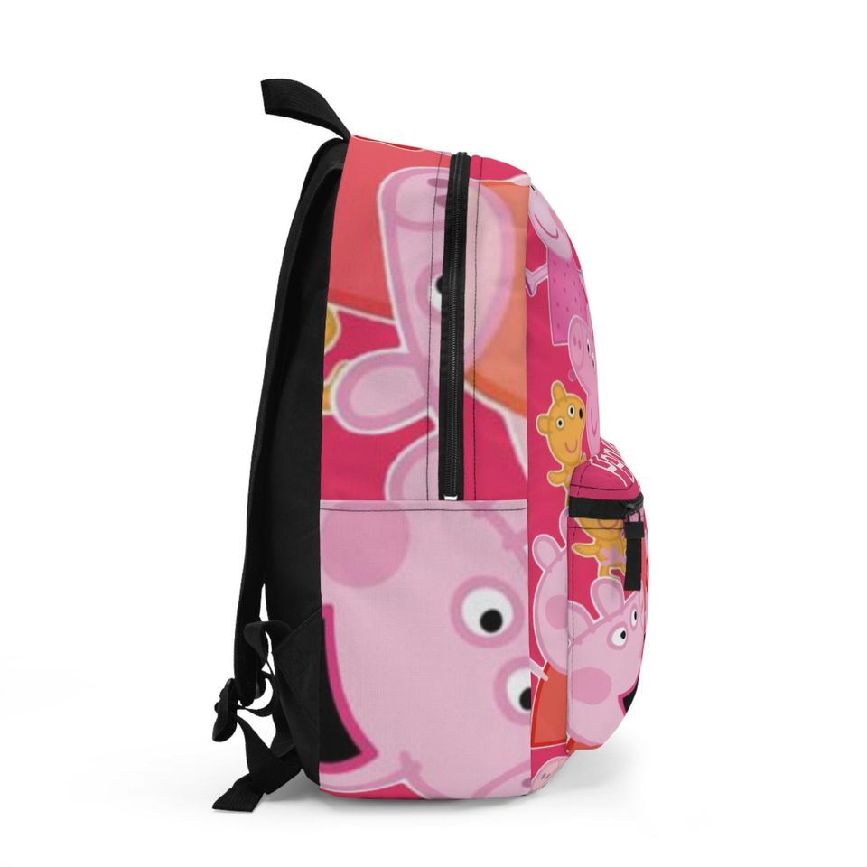 Family Pig Collage Backpack, Kids Character School Bag