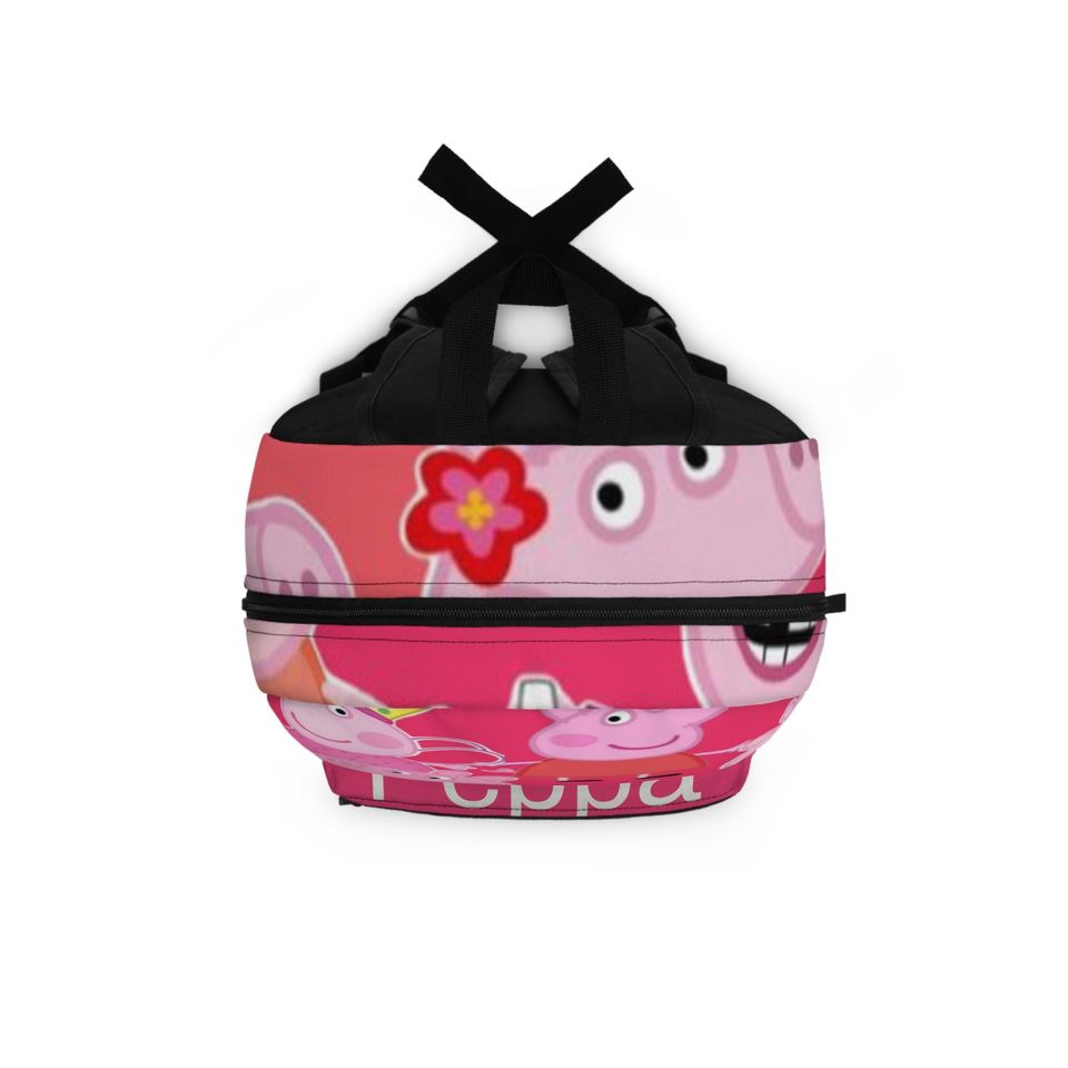 Family Pig Collage Backpack, Kids Character School Bag