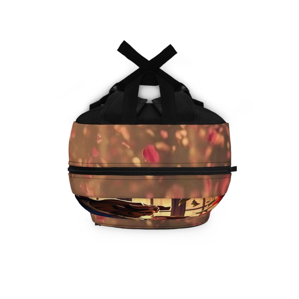 Belle and Beast Illustration Backpack, Fairytale Rose Romance