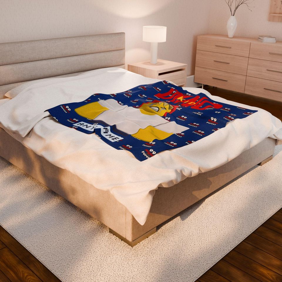 Dino Kid Inspired 99 Nights in the Forest Blanket for Children, Personalized Bedroom Gift