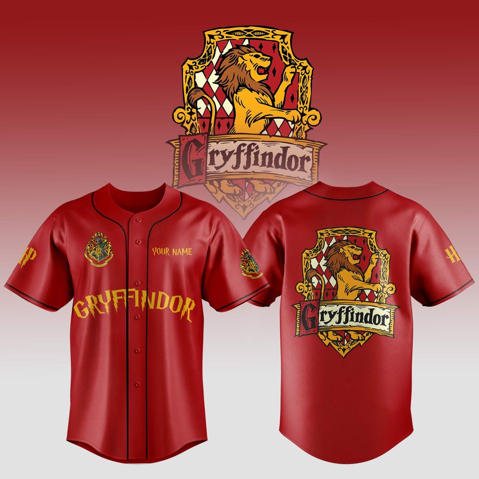 Custom Baseball Jersey, Wizard Houses Shirt