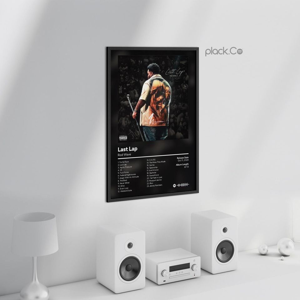 Rod Wave - Last Lap - Custom Album Poster- Hip Hop Wall Art - Gift Ideas