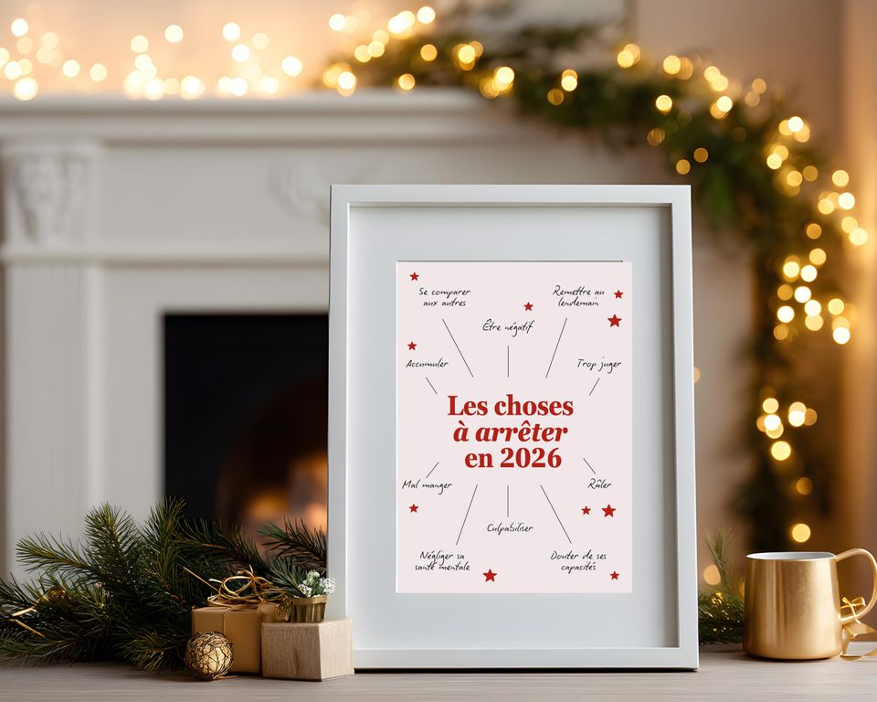 2026 Resolutions Poster | Things to Stop Doing in 2026 | Motivational Vertical Poster