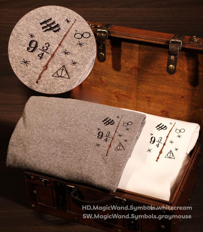 Embroidered Wizard Sweatshirt: Cotton Fleece Lion House Shirt