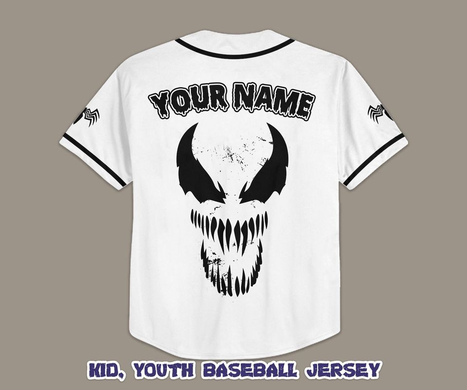 Custom Vemon Baseball Jersey, Trick Or Treat Shirt, Personalized Vemon Halloween Jersey, Horror Halloween Shirt, Birthday Gifts