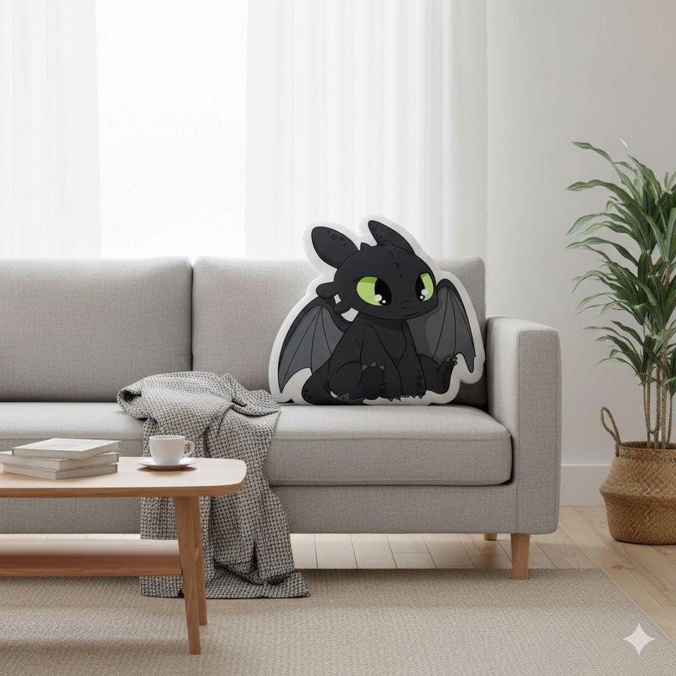 Toothless Pillow, How to Train Your Dragon Cushion