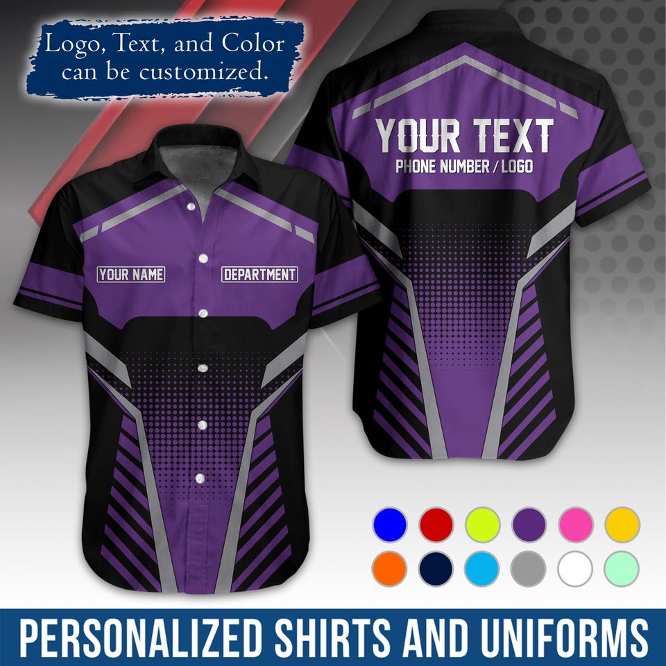 Custom Basic Workwear  Graphic Shirt with Name/Logo Personalization