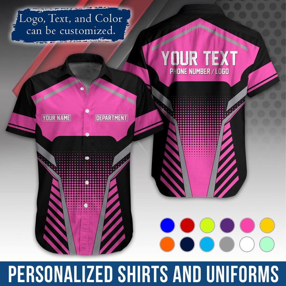 Custom Basic Workwear  Graphic Shirt with Name/Logo Personalization