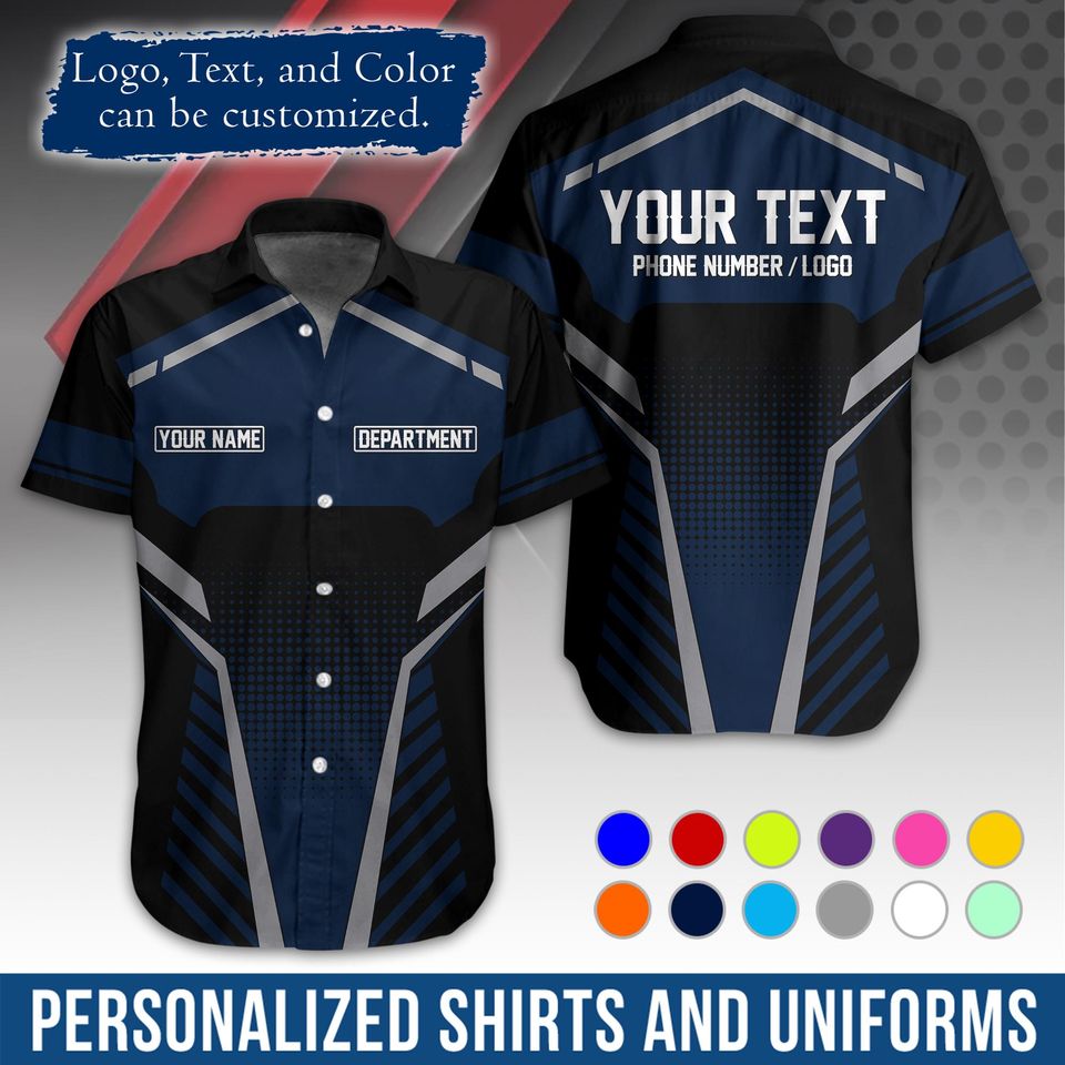 Custom Basic Workwear  Graphic Shirt with Name/Logo Personalization