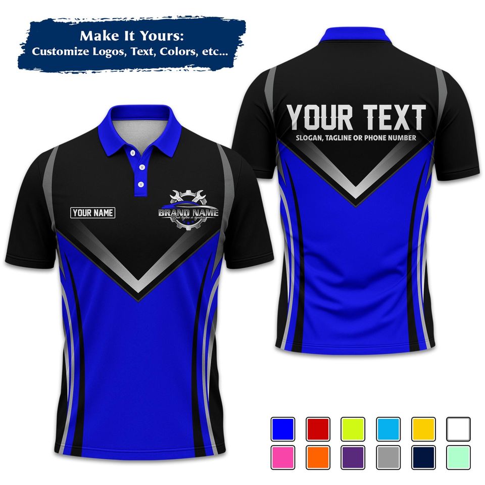 Custom Workwear Shirt: Personalized Mechanic Company Uniform