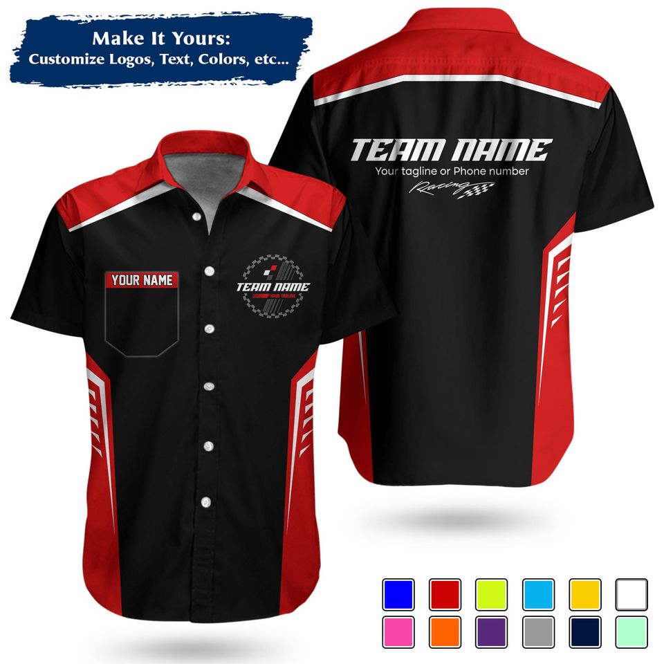 Custom Team Name Work Shirt | Personalized Name, Logo & Company Text | Crew Uniform