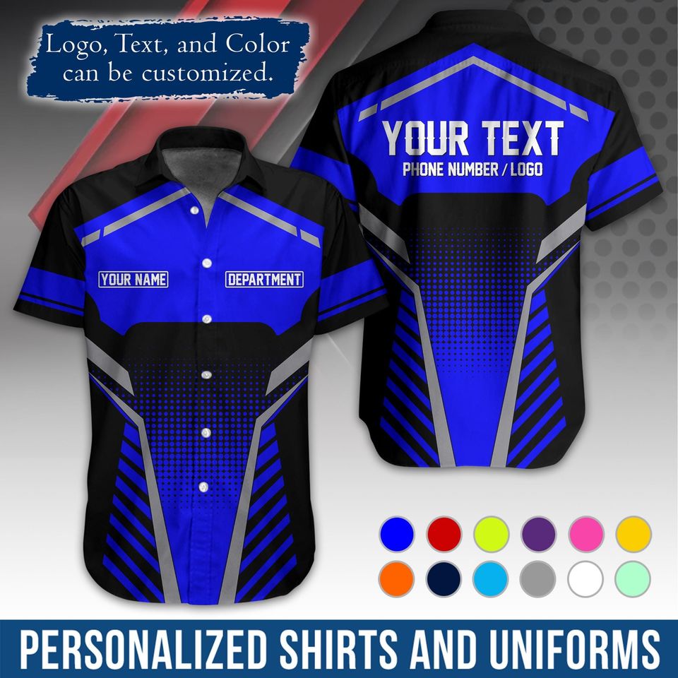 Custom Basic Workwear  Graphic Shirt with Name/Logo Personalization
