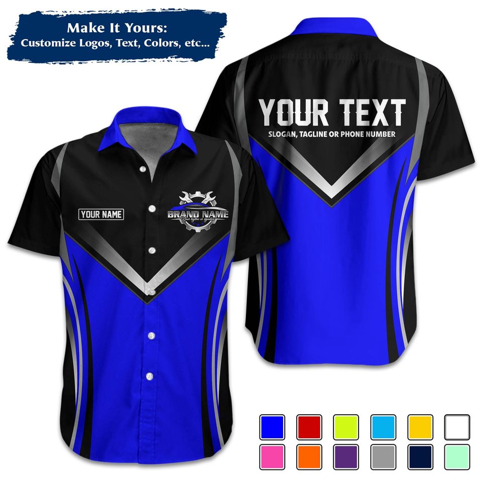 Custom Workwear Shirt: Personalized Mechanic Company Uniform