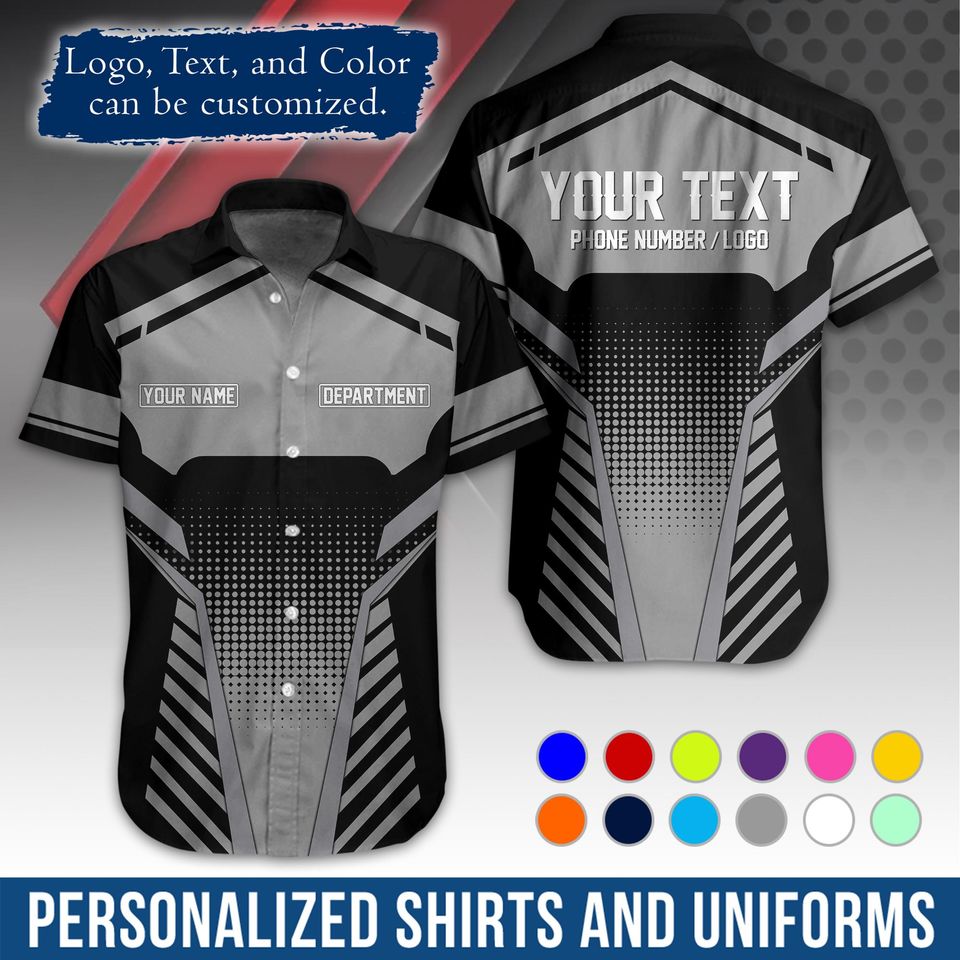 Custom Basic Workwear  Graphic Shirt with Name/Logo Personalization
