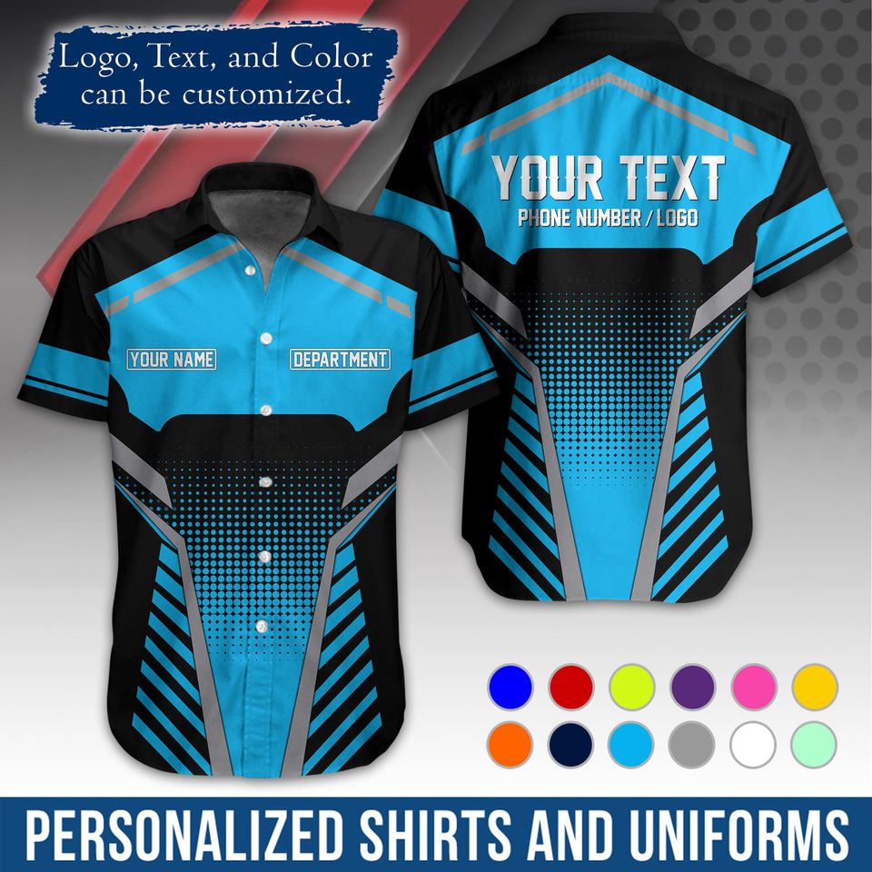 Custom Basic Workwear  Graphic Shirt with Name/Logo Personalization