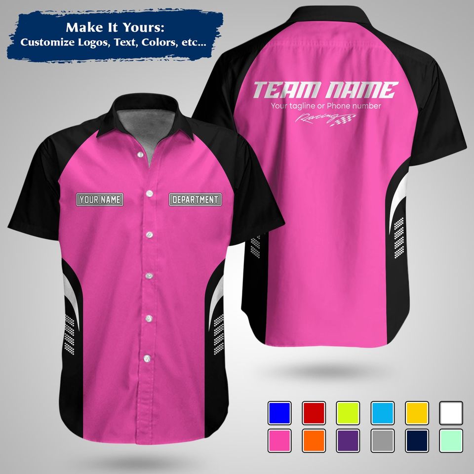 Custom Racing Uniform | Personalized Name, Logo & Company Text Workwear