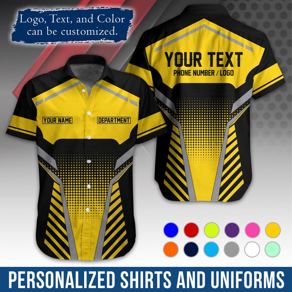 Custom Basic Workwear  Graphic Shirt with Name/Logo Personalization