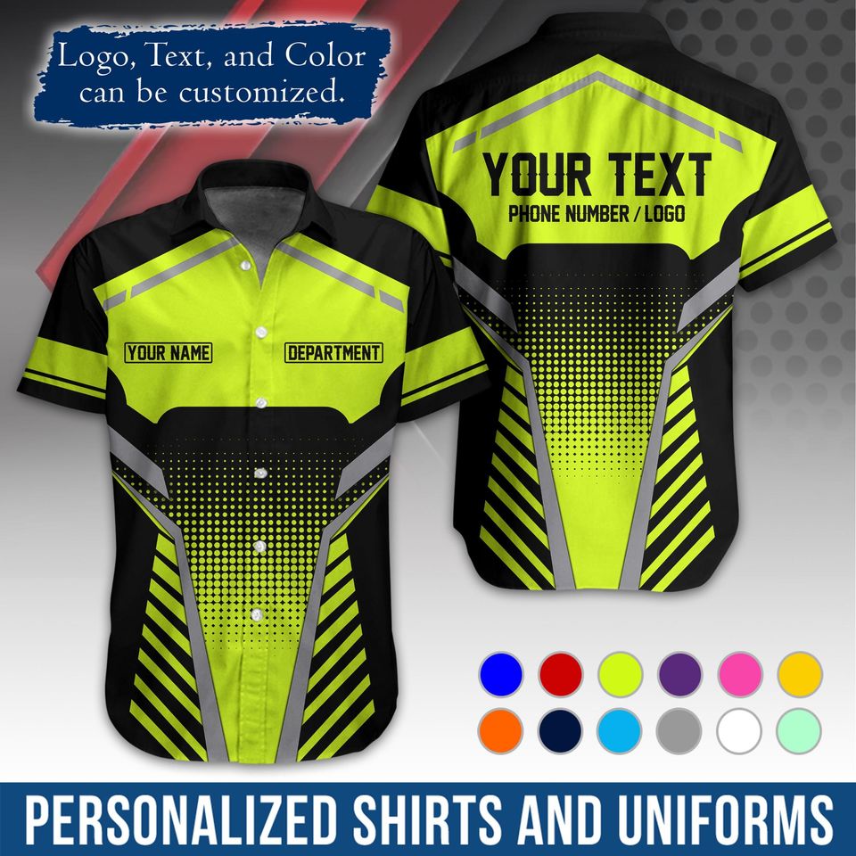 Custom Basic Workwear  Graphic Shirt with Name/Logo Personalization