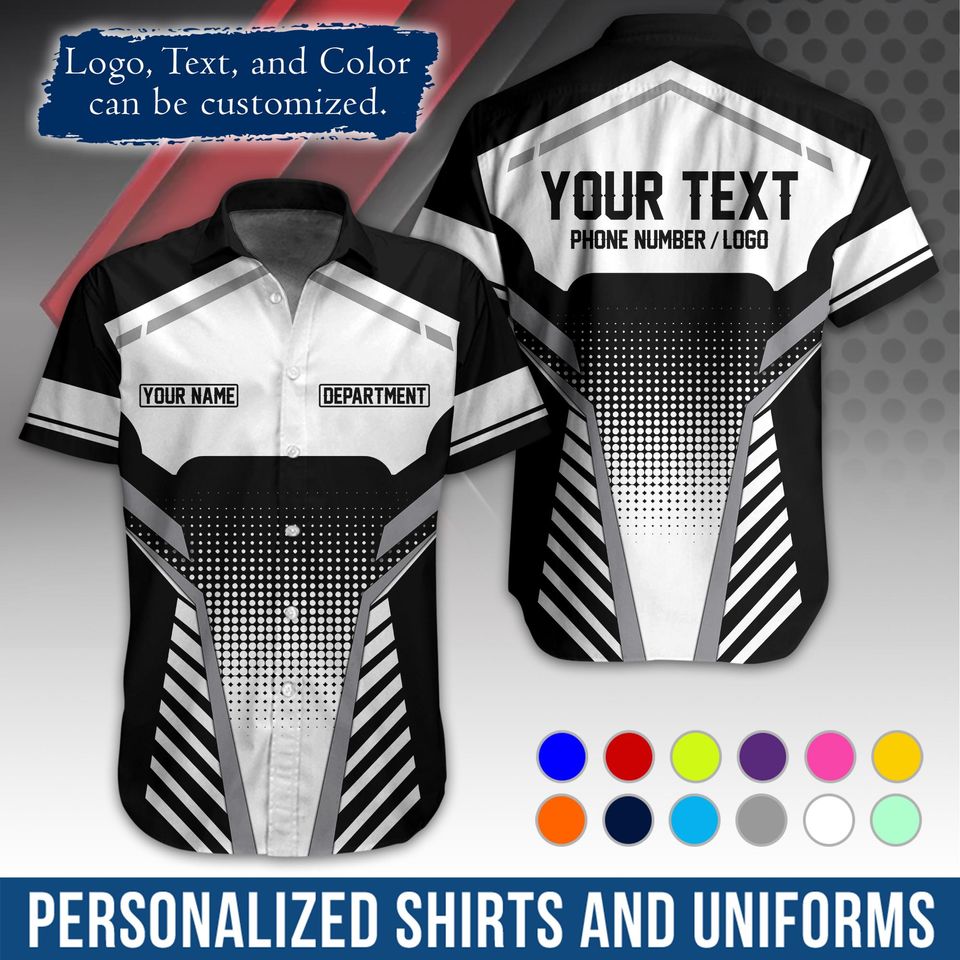 Custom Basic Workwear  Graphic Shirt with Name/Logo Personalization