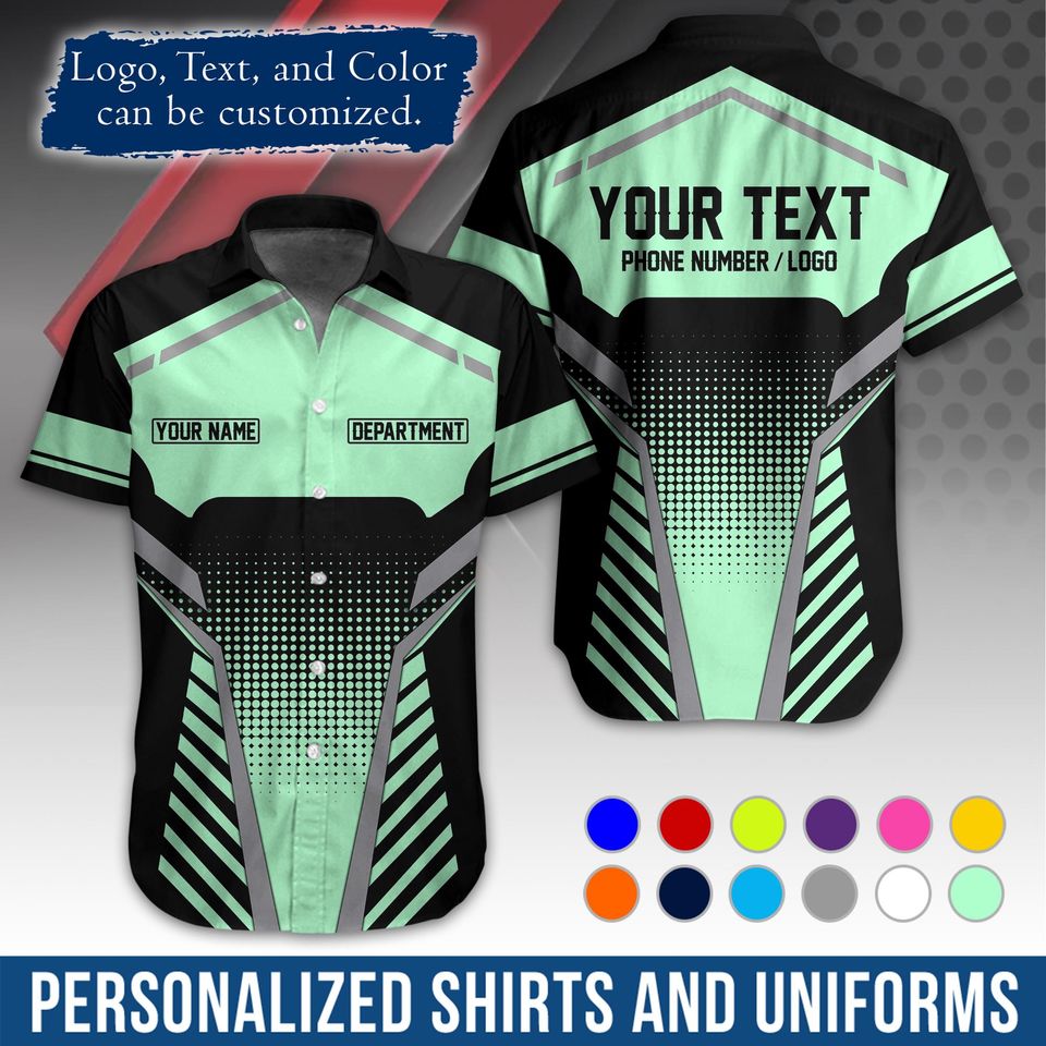 Custom Basic Workwear  Graphic Shirt with Name/Logo Personalization
