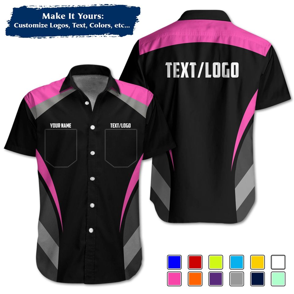 Custom Mechanic Work Shirt | Personalized Logo, Name & Color Options