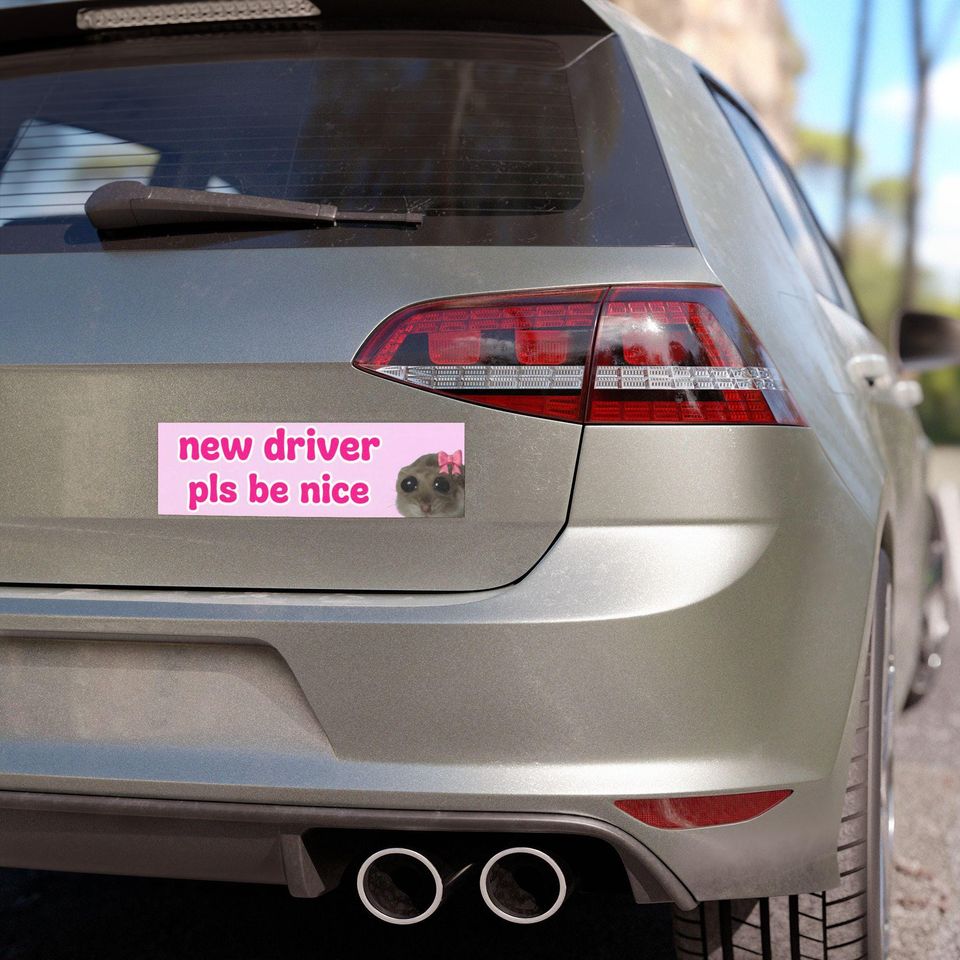 New Driver Please Be Nice Bumper Sticker