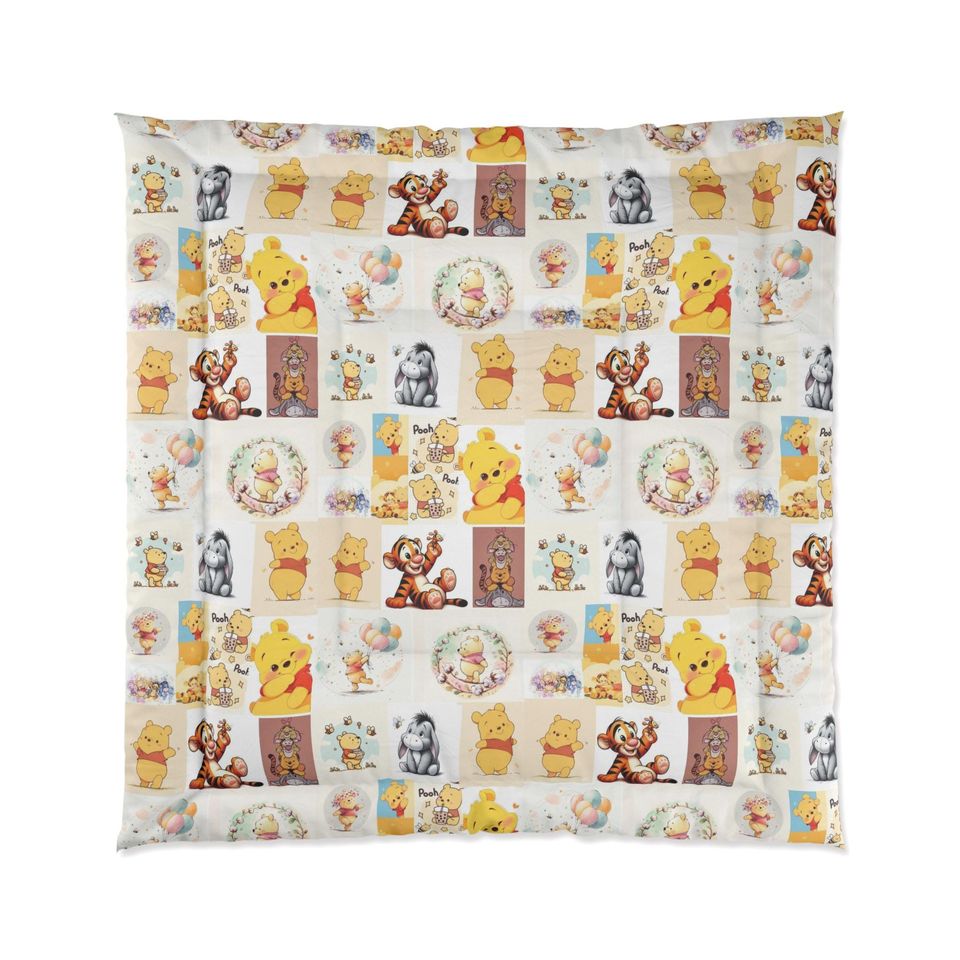 Winnie the Pooh Fleece Blanket for Kids Nursery Bedding and Decor