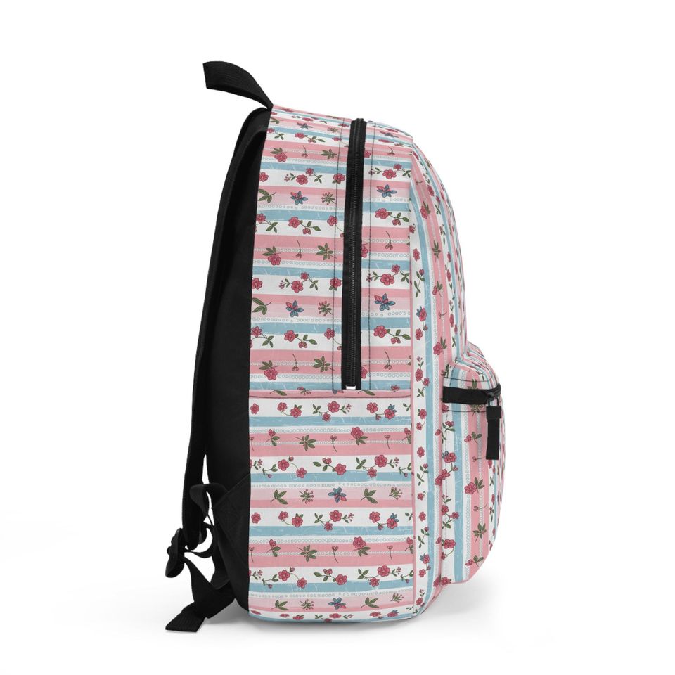 Floral Polyester Backpack