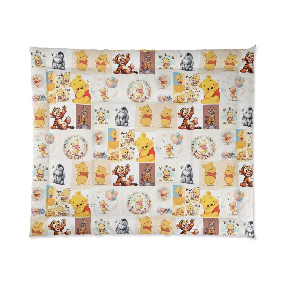 Winnie the Pooh Fleece Blanket for Kids Nursery Bedding and Decor