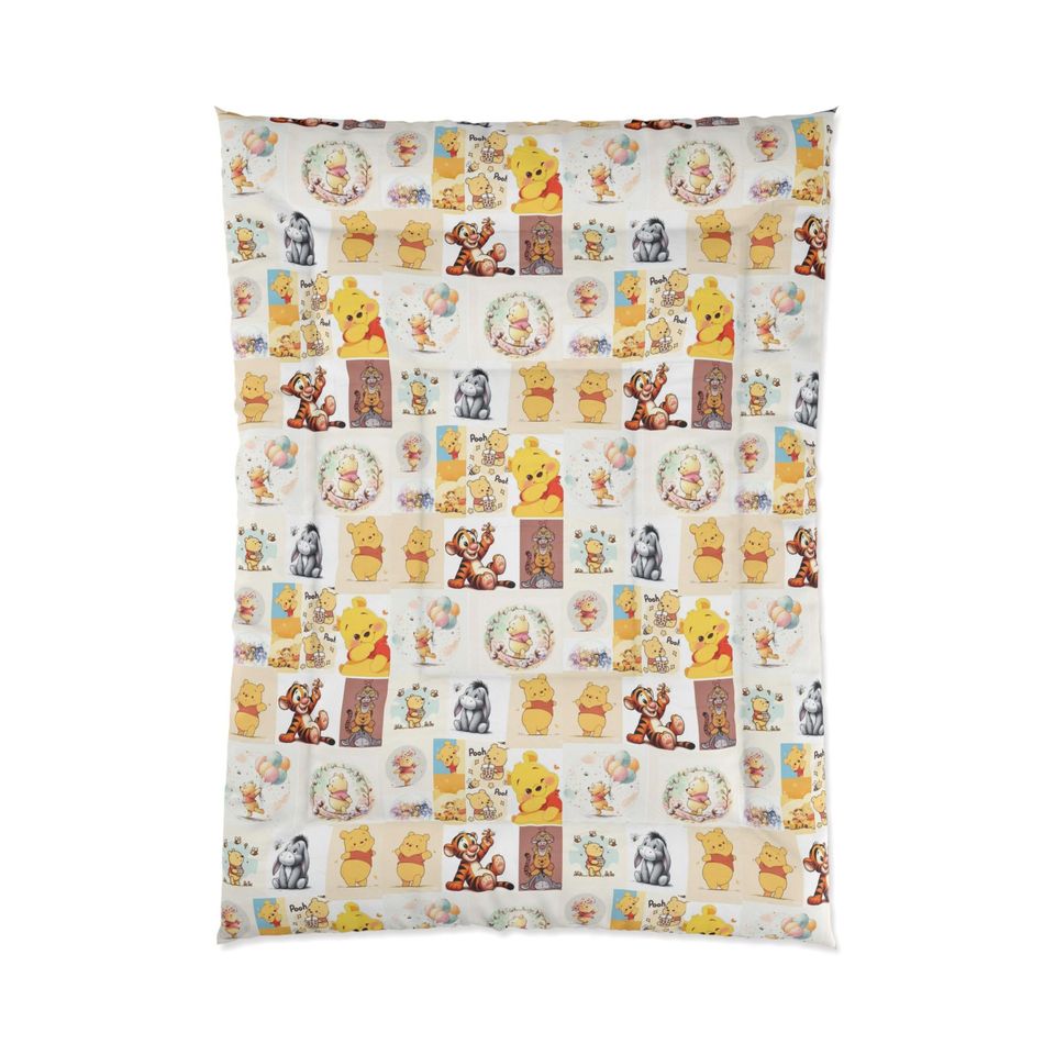 Winnie the Pooh Fleece Blanket for Kids Nursery Bedding and Decor
