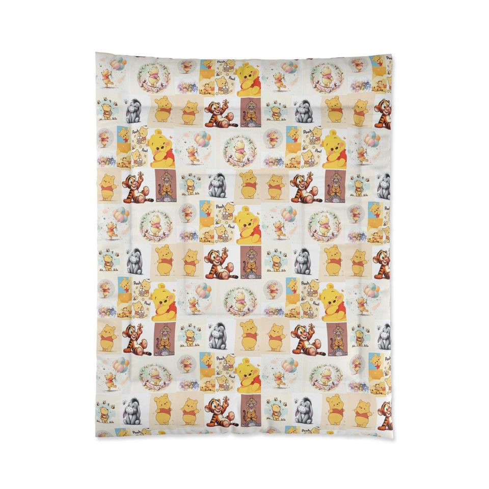 Winnie the Pooh Fleece Blanket for Kids Nursery Bedding and Decor