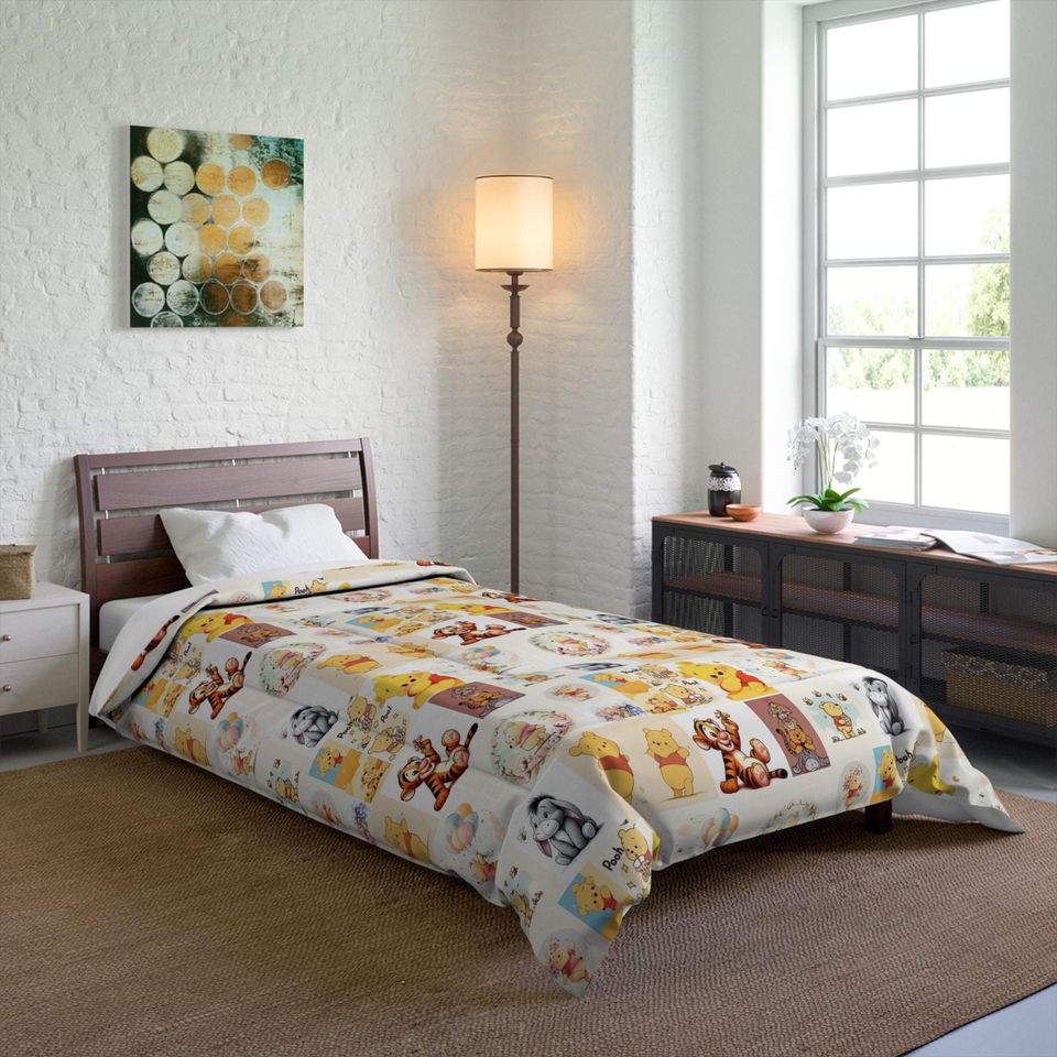 Winnie the Pooh Fleece Blanket for Kids Nursery Bedding and Decor